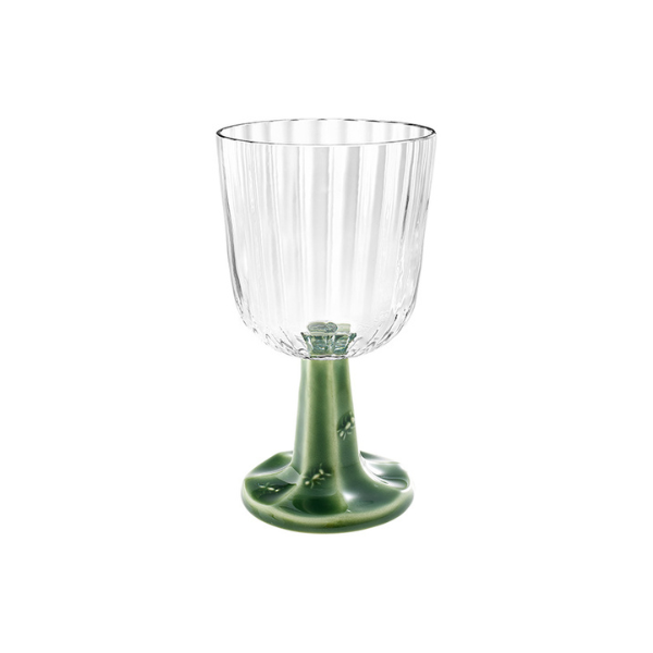 GOBLET GREEN STEM - BORDALLO PINHEIRO - Compralo en CorinneRegalos.com