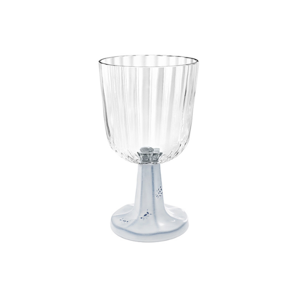 GOBLET ANTIQUE WHITE STEM - BORDALLO PINHEIRO - Compralo en CorinneRegalos.com