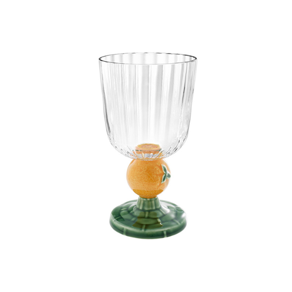 GOBLET ORANGE STEM - BORDALLO PINHEIRO - Compralo en CorinneRegalos.com