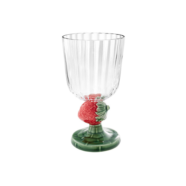 GOBLET STRAWBERRIES STEM - BORDALLO PINHEIRO - Compralo en CorinneRegalos.com
