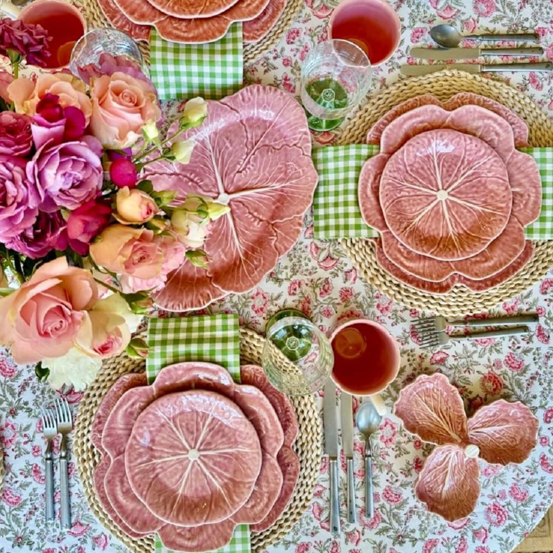 CHARGER PLATE 30,5 ROSE CABBAGE ROSE