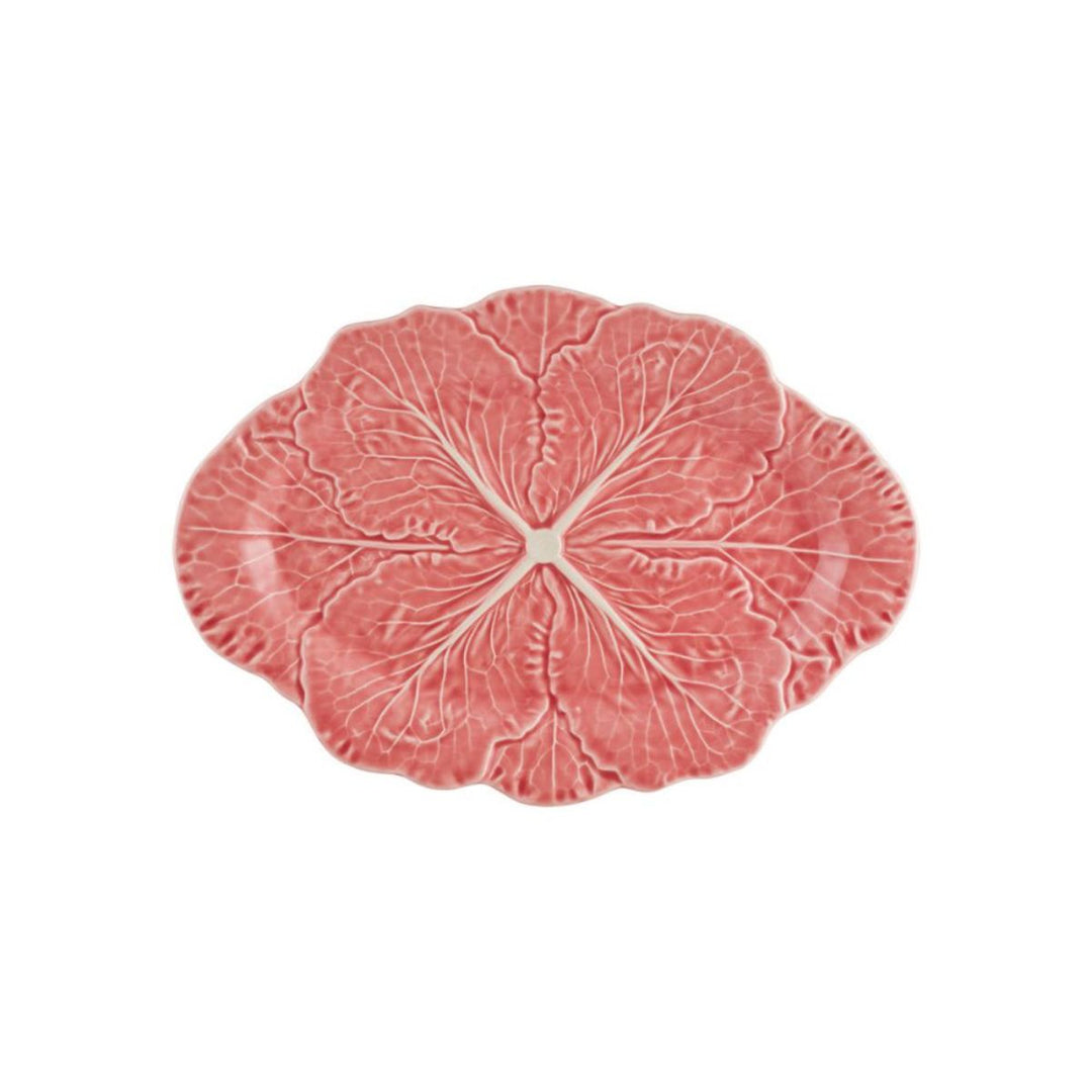 OVAL PLATTER 37,5 ROSE CABBAGE ROSE - BORDALLO PINHEIRO - Compralo en CorinneRegalos.com