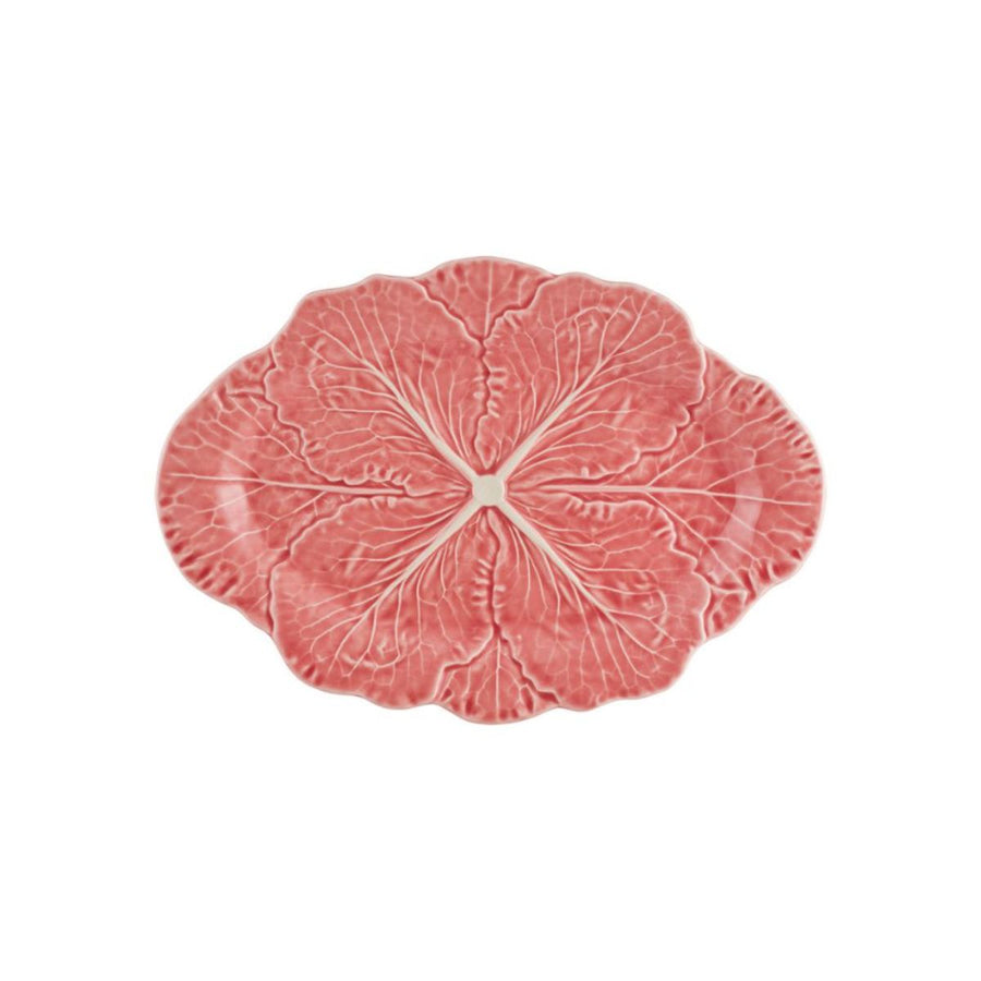 OVAL PLATTER 37,5 ROSE CABBAGE ROSE - BORDALLO PINHEIRO - Compralo en CorinneRegalos.com