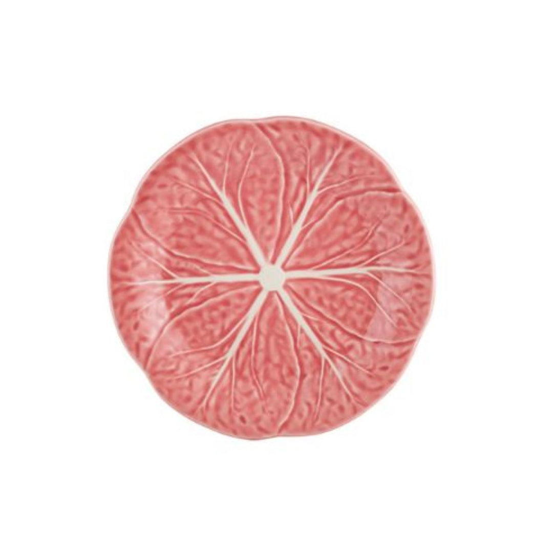 PLATE 19 ROSE CABBAGE ROSE - BORDALLO PINHEIRO - Compralo en CorinneRegalos.com