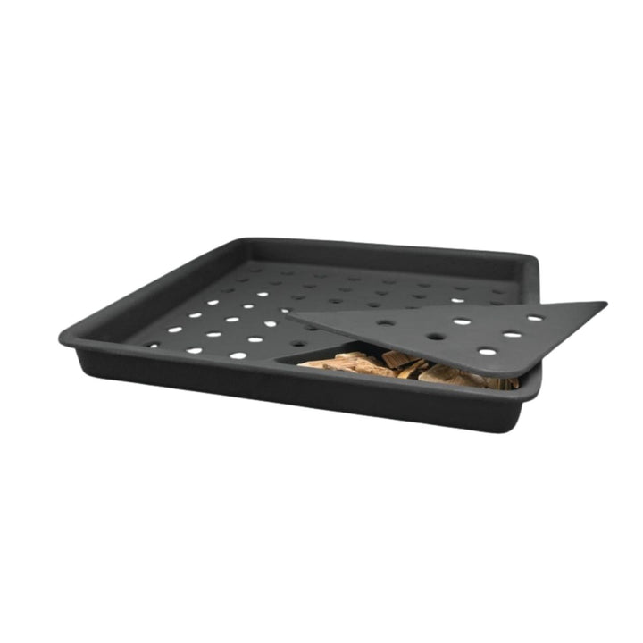 CAST IRON CHARCOAL AND SMOKER TRAY