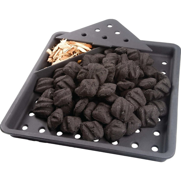 CAST IRON CHARCOAL AND SMOKER TRAY