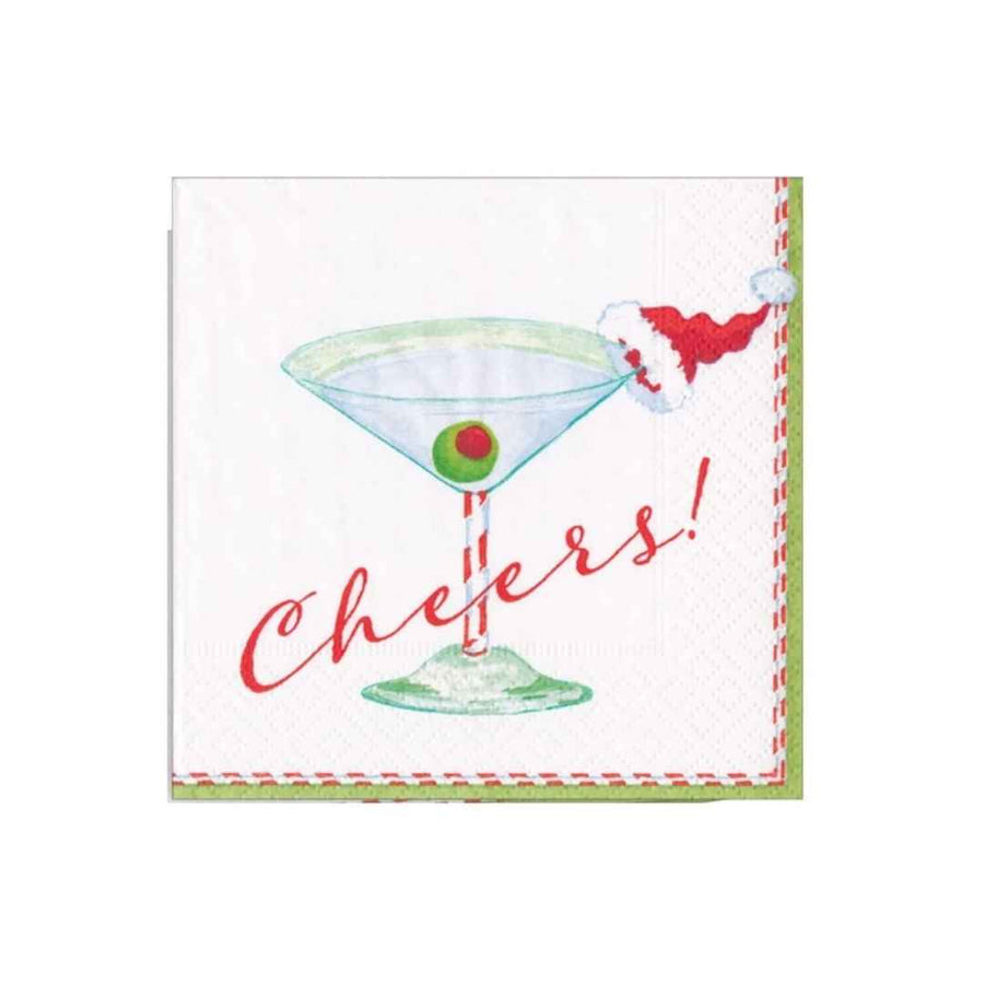 CHRISTMAS COCKTAIL CHEERS! NAPKIN COCKTAIL - CASPARI - Compralo en CorinneRegalos.com