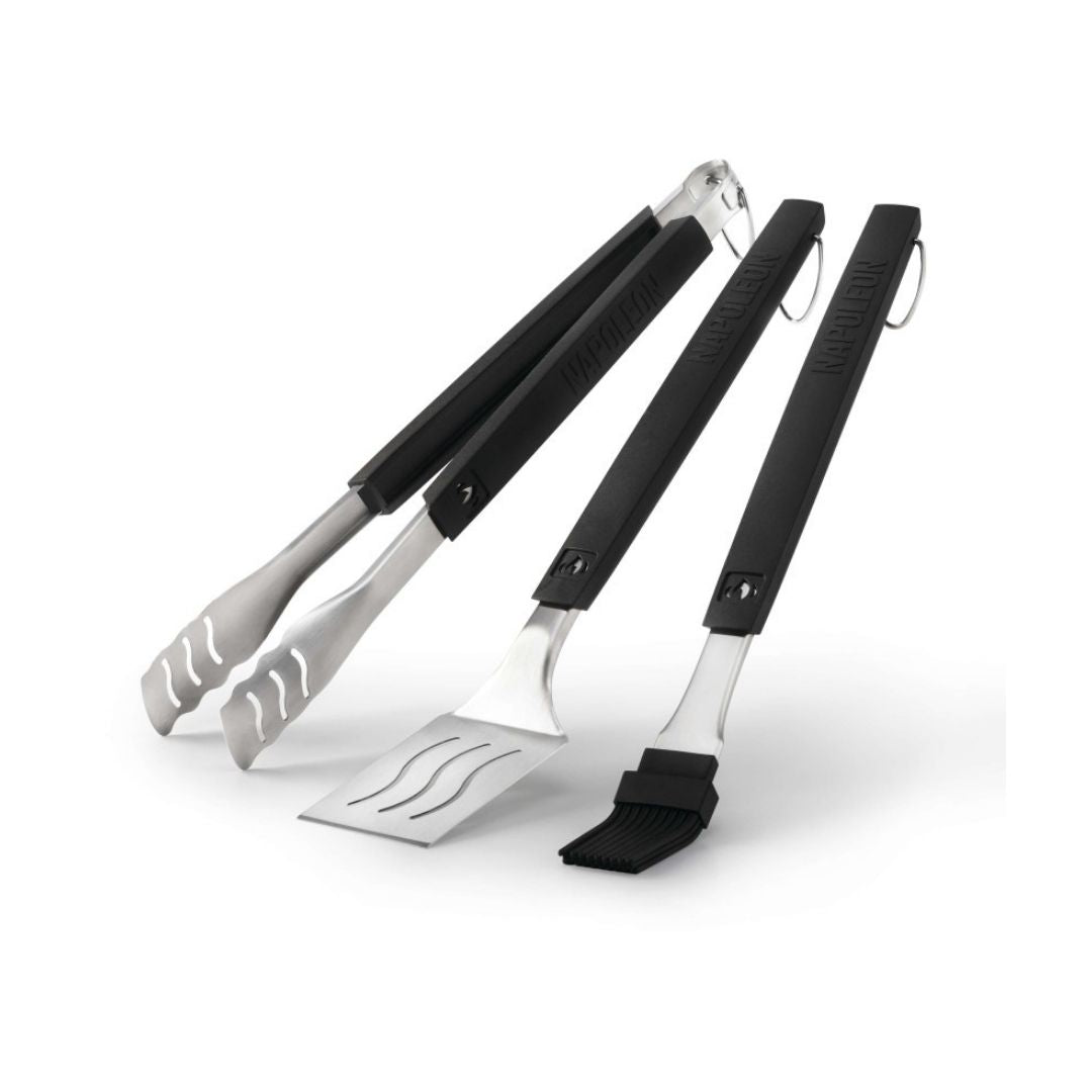 3 PIECE STAINLESS STEEL BBQ TOOLSET - NAPOLEON - Compralo en CorinneRegalos.com