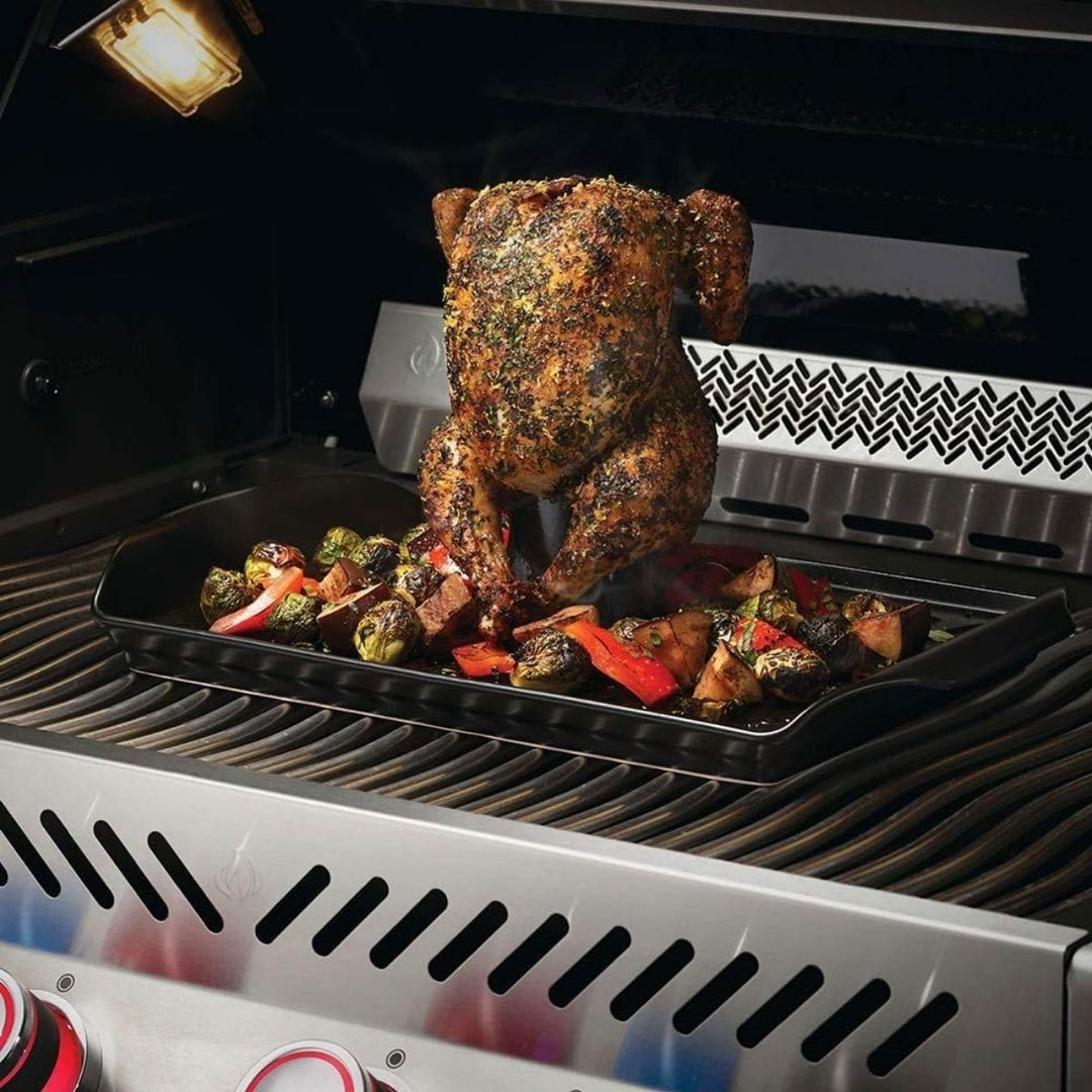 ROAST PAN CERAMIC WITH CHICKEN ROASTER