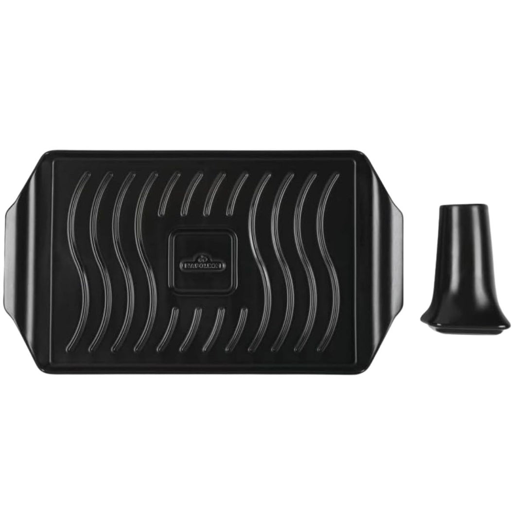 ROAST PAN CERAMIC WITH CHICKEN ROASTER