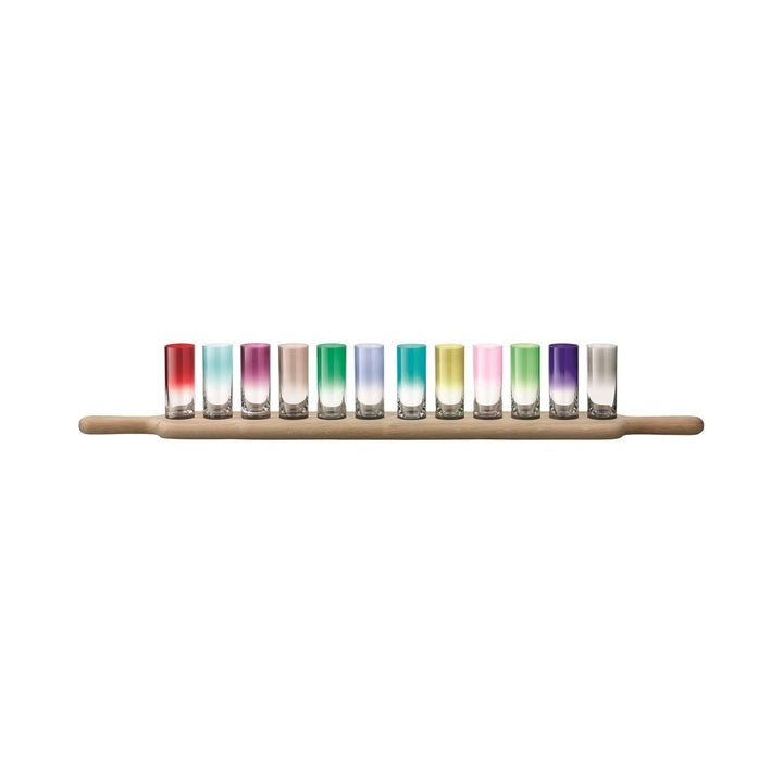 PADDLE GRAND VODKA SET & OAK PADDLE L77CM ASSORTED COLOURS