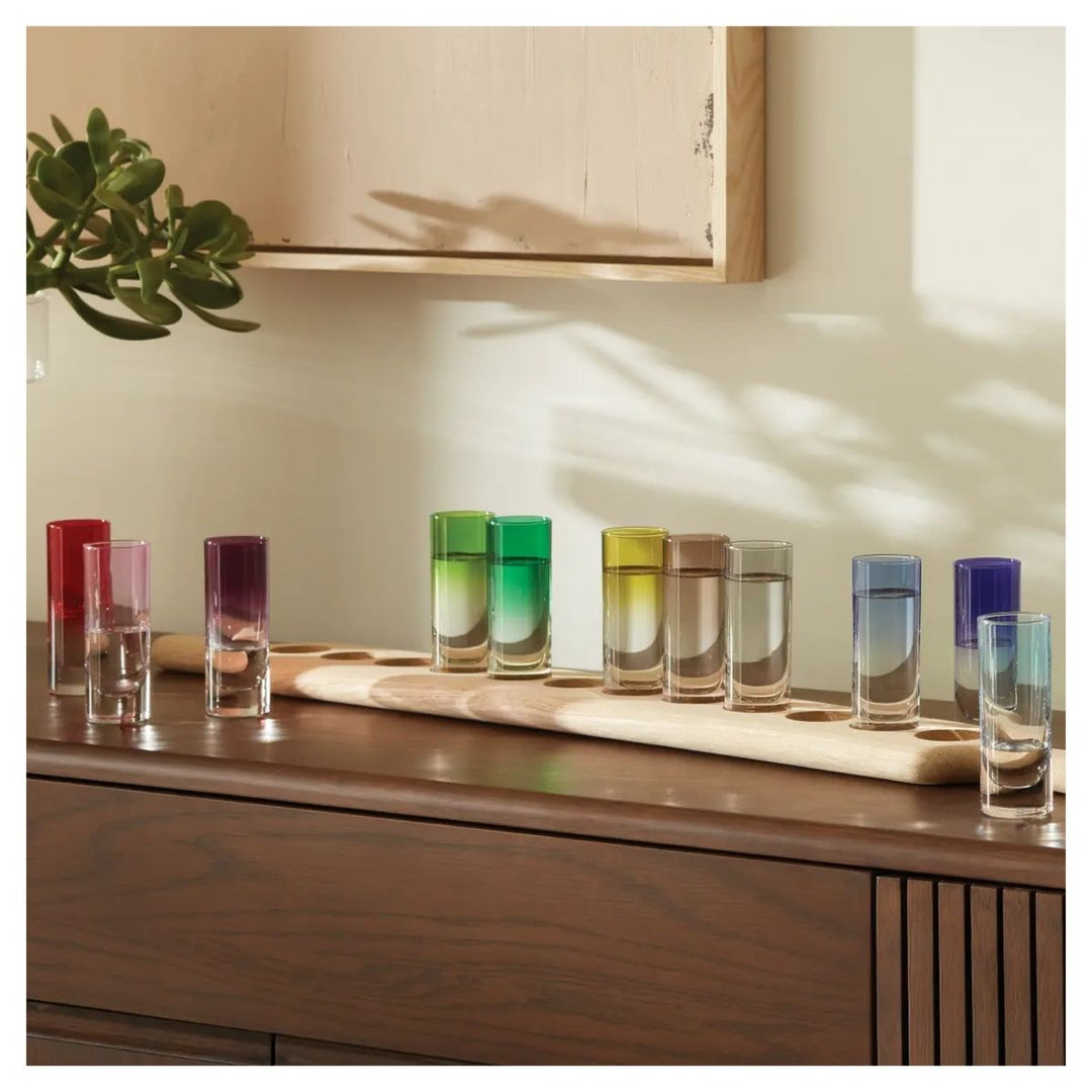 PADDLE GRAND VODKA SET & OAK PADDLE L77CM ASSORTED COLOURS