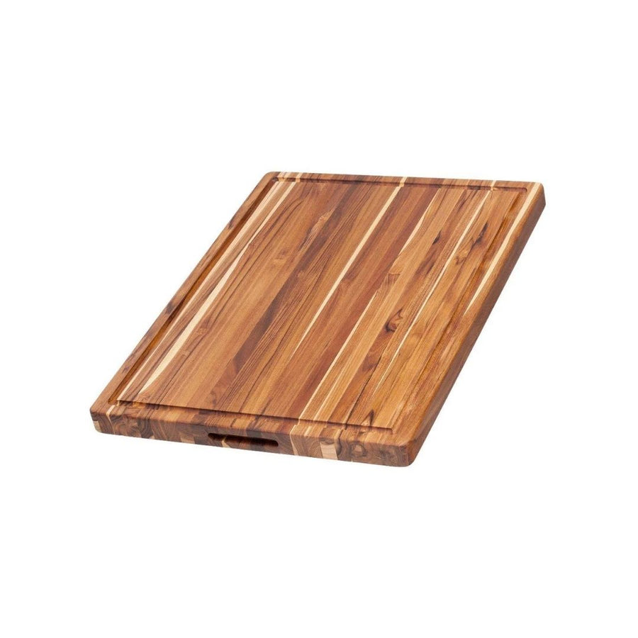 TRADITIONAL CARVING BOARD W/ JUICE CANAL (L) 109 - TEAK HAUS - Compralo en CorinneRegalos.com
