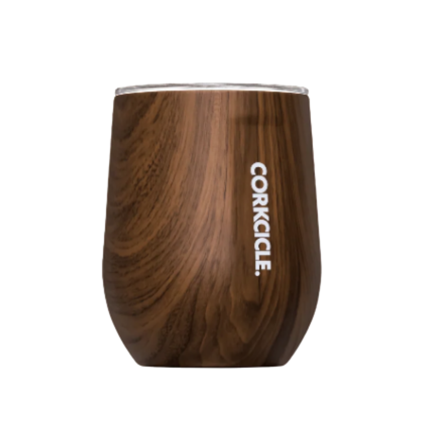 STEMLESS  12OZ WALNUT WOOD - CORKCICLE - Compralo en CorinneRegalos.com