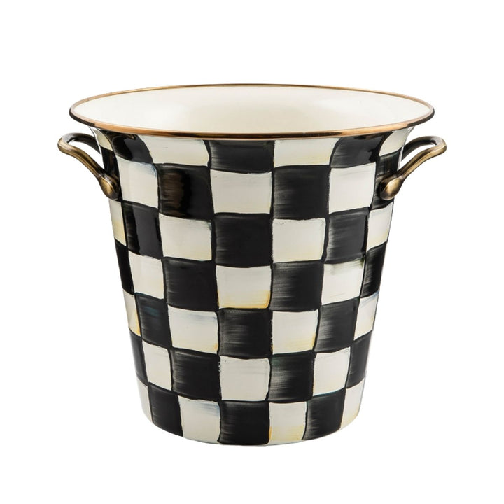COURTLY CHECK ENAMEL WINE COOLER - MACKENZIE-CHILDS - Compralo en CorinneRegalos.com