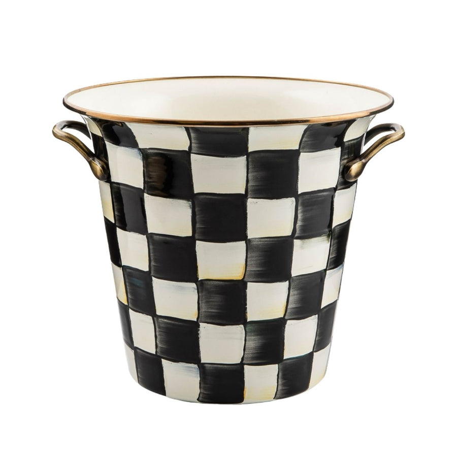 COURTLY CHECK ENAMEL WINE COOLER - MACKENZIE-CHILDS - Compralo en CorinneRegalos.com