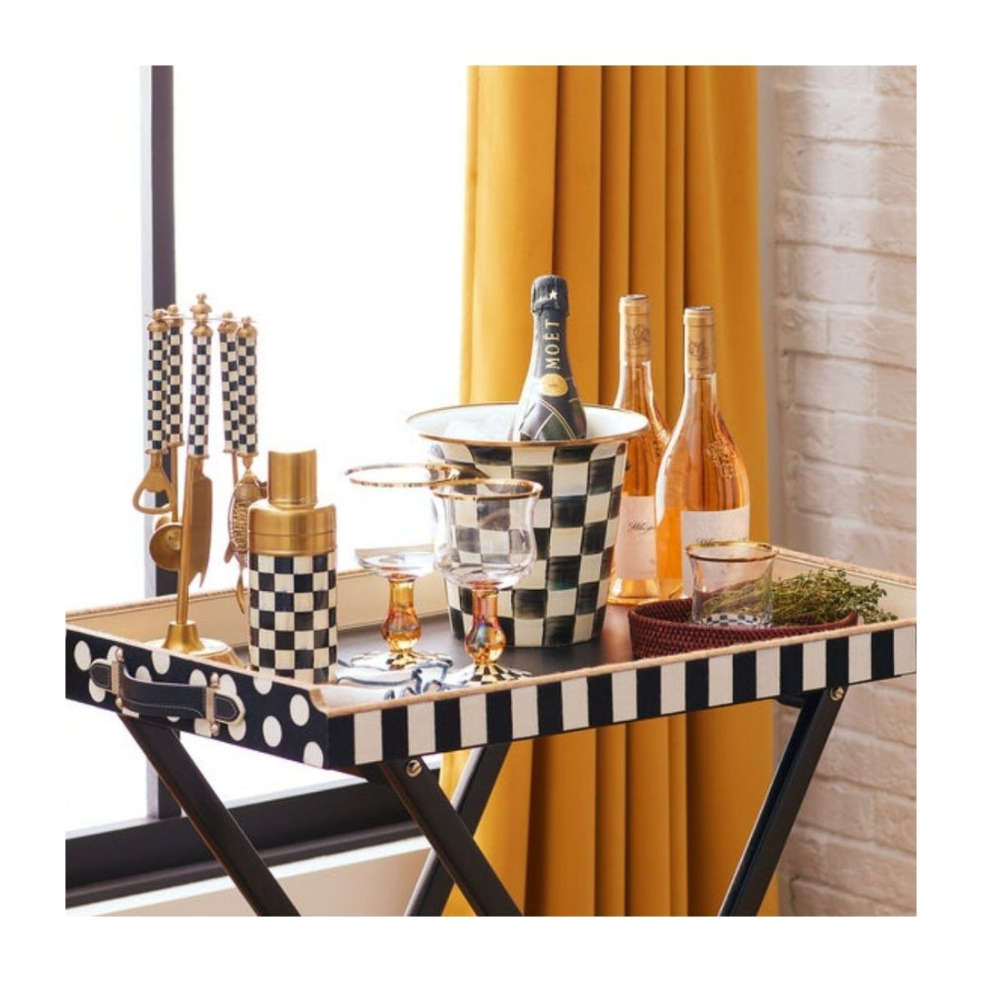COURTLY CHECK ENAMEL WINE COOLER