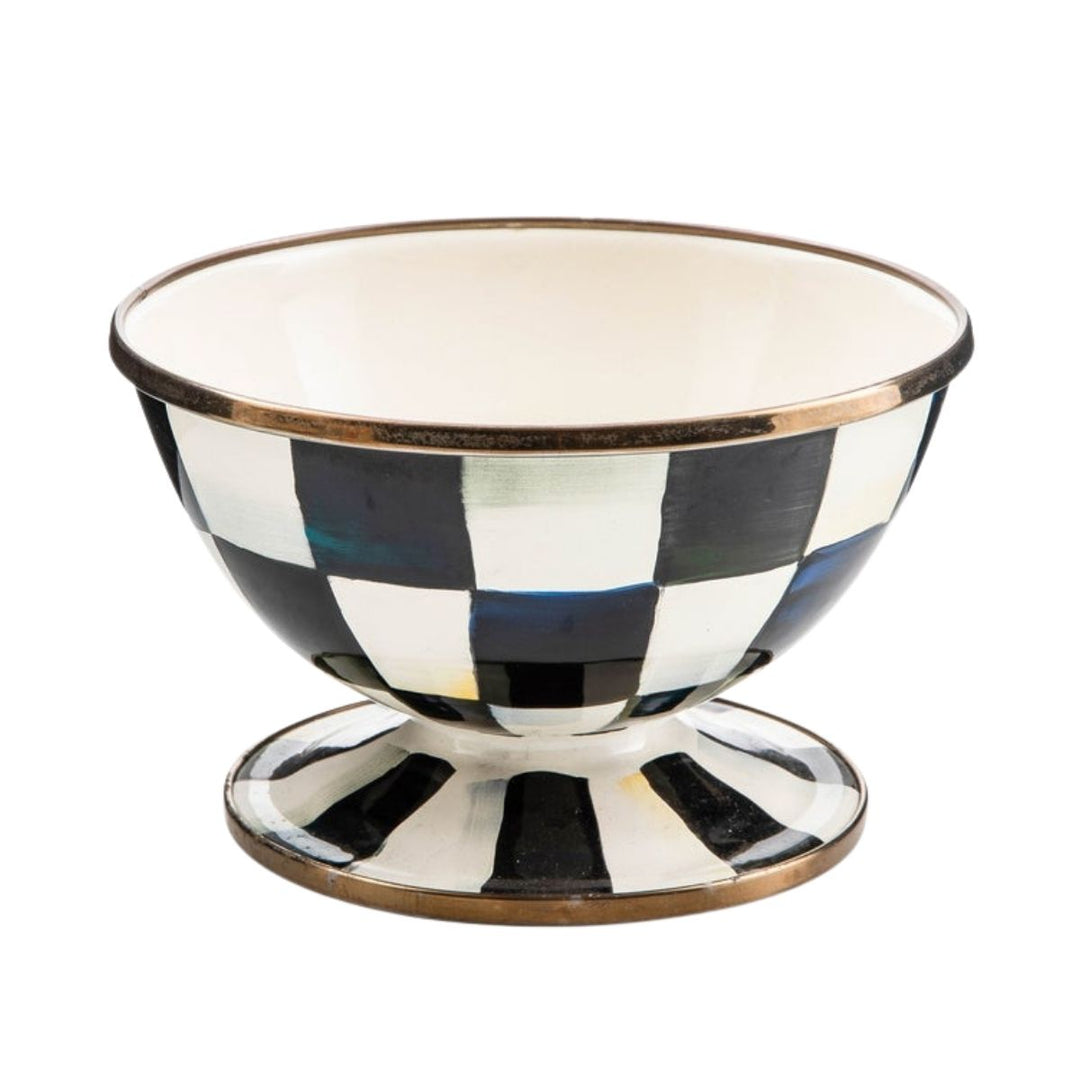COURTLY CHECK ENAMEL ICE CREAM DISH - MACKENZIE-CHILDS - Compralo en CorinneRegalos.com