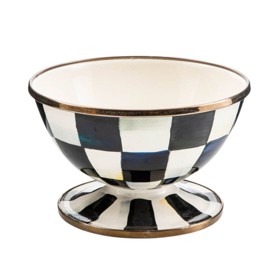 COURTLY CHECK ENAMEL ICE CREAM DISH - MACKENZIE-CHILDS - Compralo en CorinneRegalos.com