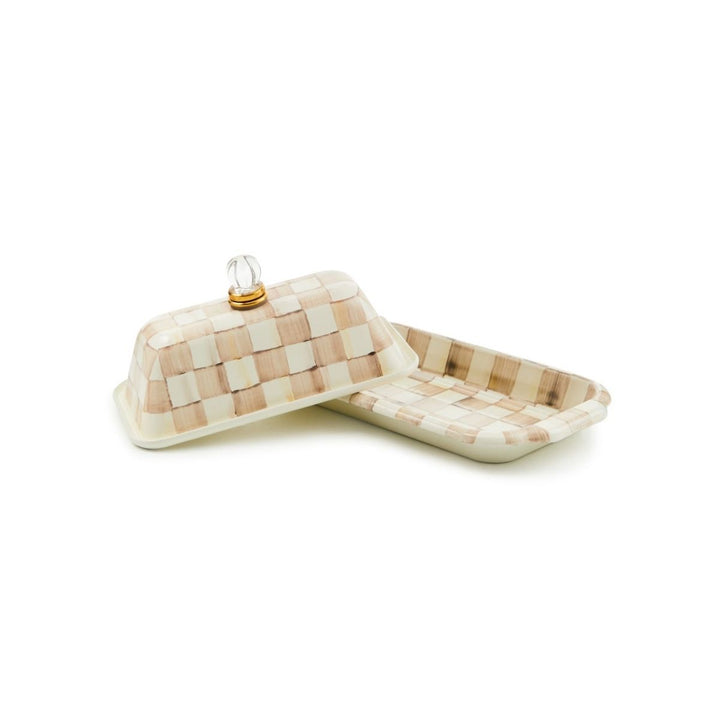 MOCHA CHECK BUTTER BOX