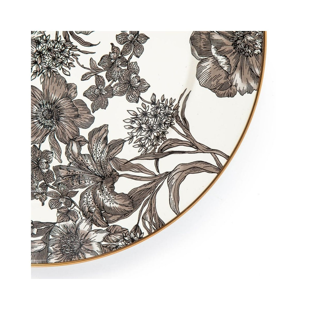 STERLING ENGLISH GARDEN ENAMEL CHARGER/PLATE