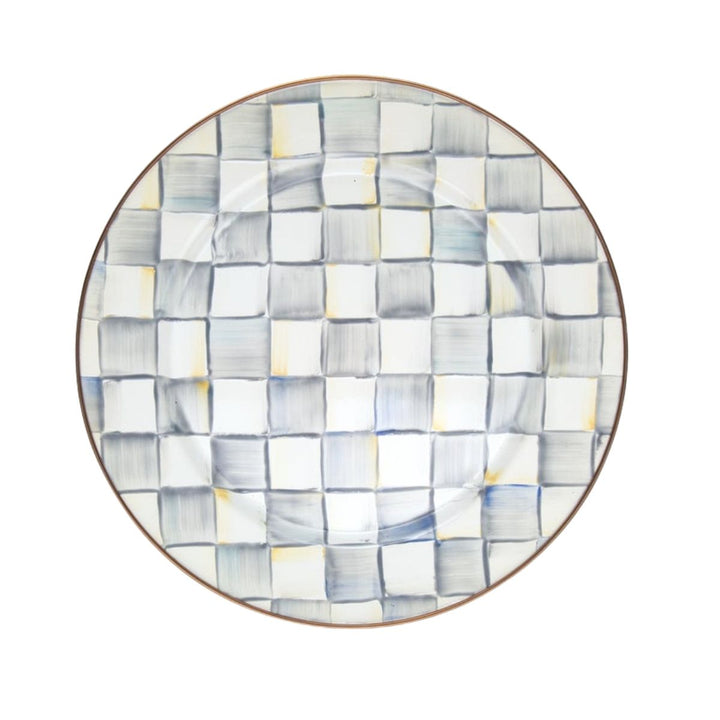 STERLING CHECK CHARGER/PLATE - MACKENZIE-CHILDS - Compralo en CorinneRegalos.com