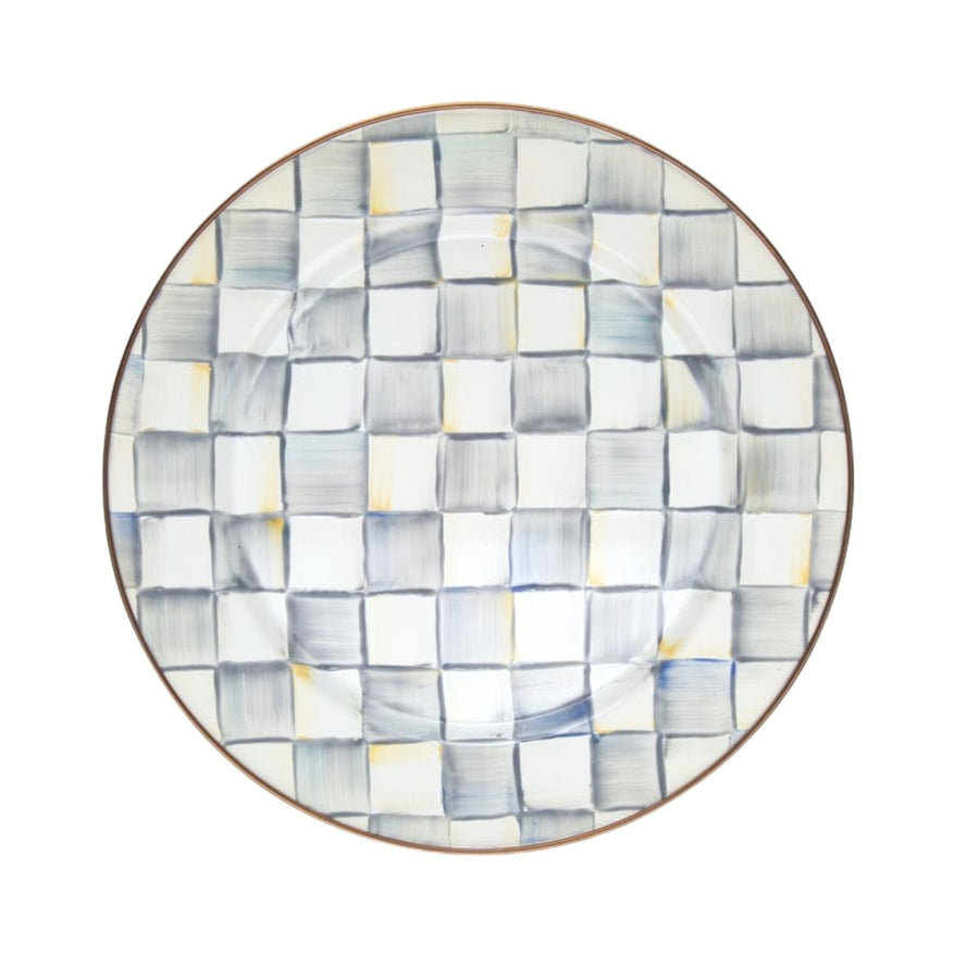 STERLING CHECK CHARGER/PLATE - MACKENZIE-CHILDS - Compralo en CorinneRegalos.com