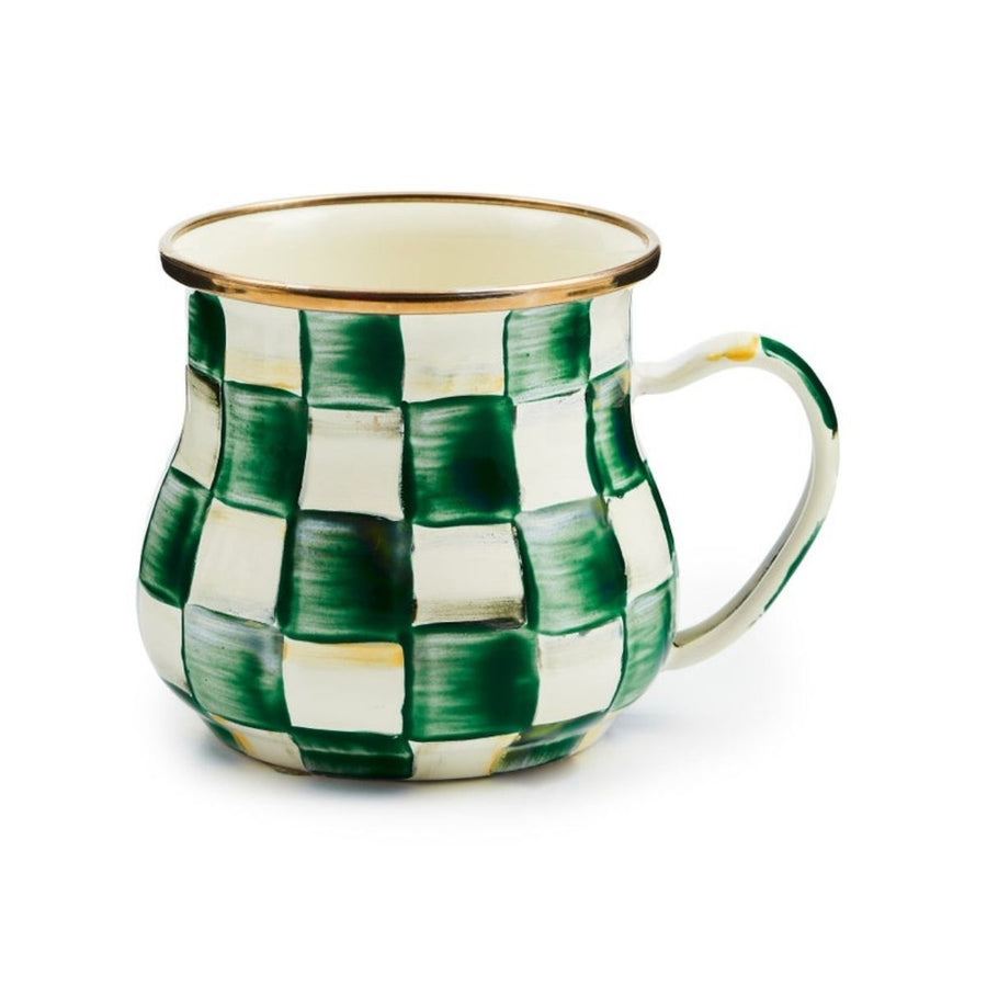 EMERALD CHECK MUG - MACKENZIE-CHILDS - Compralo en CorinneRegalos.com