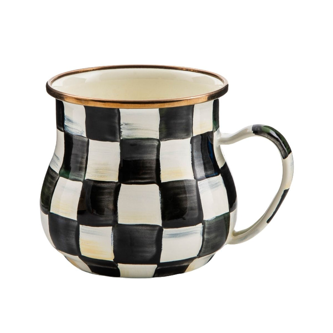 COURTLY CHECK ENAMEL MUG