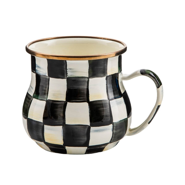 COURTLY CHECK ENAMEL MUG