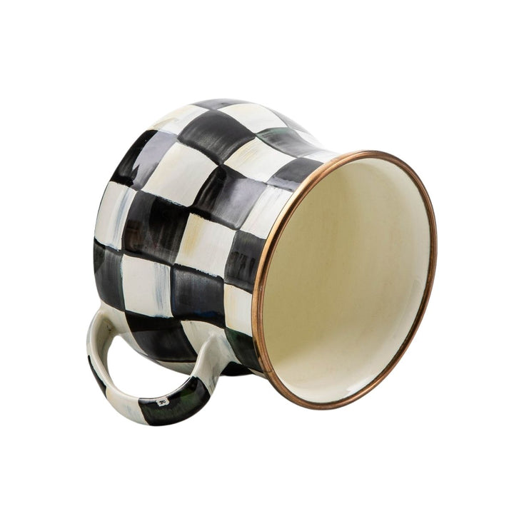 COURTLY CHECK ENAMEL MUG