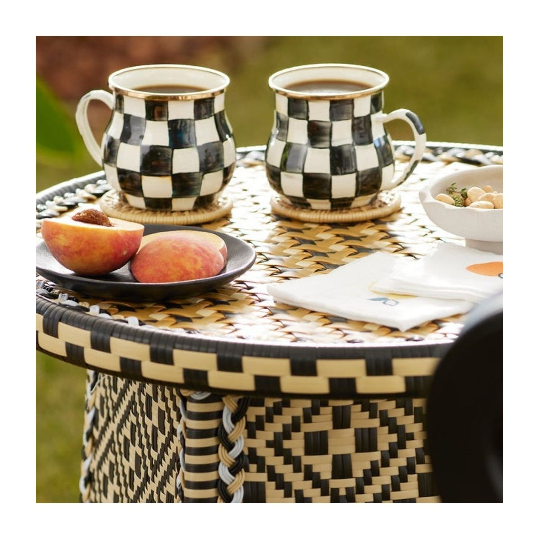 COURTLY CHECK ENAMEL MUG