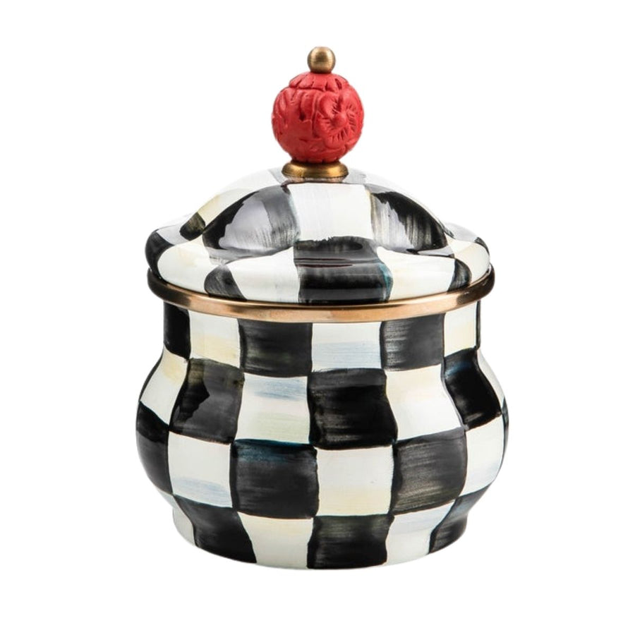 COURTLY CHECK LIDDED SUGAR BOWL - MACKENZIE-CHILDS - Compralo en CorinneRegalos.com