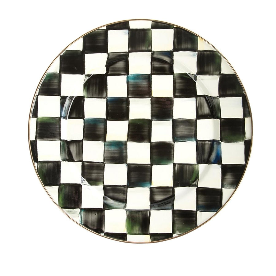 COURTLY CHECK SALAD/DESSERT PLATE - MACKENZIE-CHILDS - Compralo en CorinneRegalos.com
