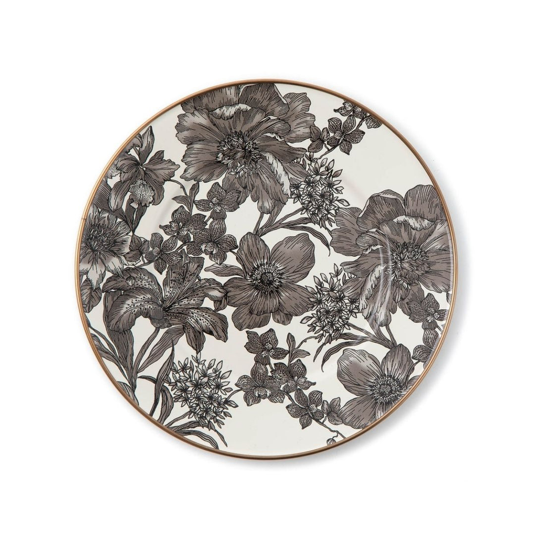 STERLING ENGLISH GARDEN ENAMEL SALAD/DESSERT PLATE - MACKENZIE-CHILDS - Compralo en CorinneRegalos.com