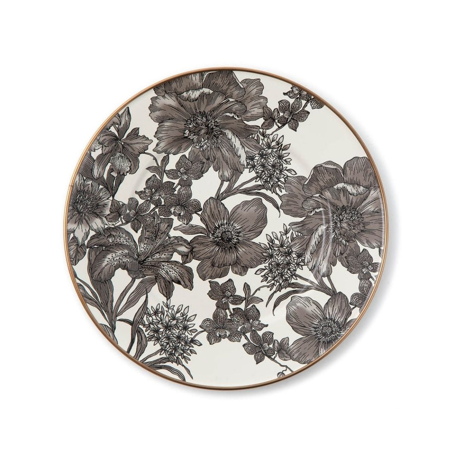 STERLING ENGLISH GARDEN ENAMEL SALAD/DESSERT PLATE - MACKENZIE-CHILDS - Compralo en CorinneRegalos.com
