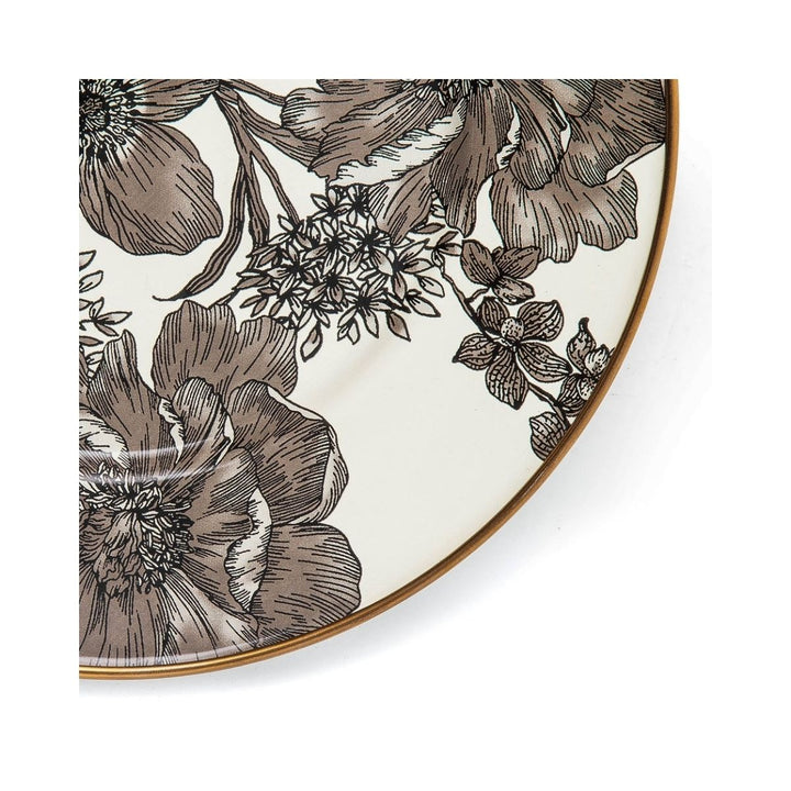 STERLING ENGLISH GARDEN ENAMEL SALAD/DESSERT PLATE