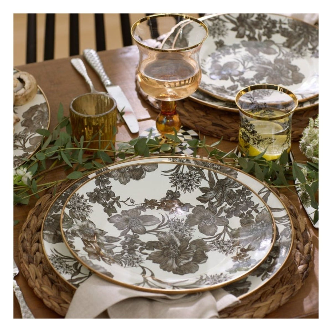 STERLING ENGLISH GARDEN ENAMEL SALAD/DESSERT PLATE