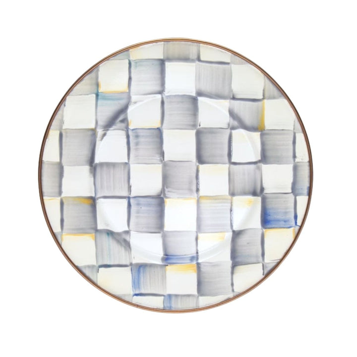 STERLING CHECK SALAD/DESSERT PLATE - MACKENZIE-CHILDS - Compralo en CorinneRegalos.com