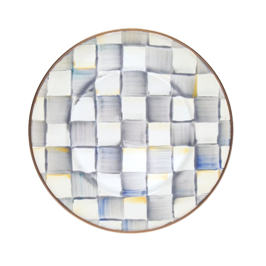 STERLING CHECK SALAD/DESSERT PLATE - MACKENZIE-CHILDS - Compralo en CorinneRegalos.com