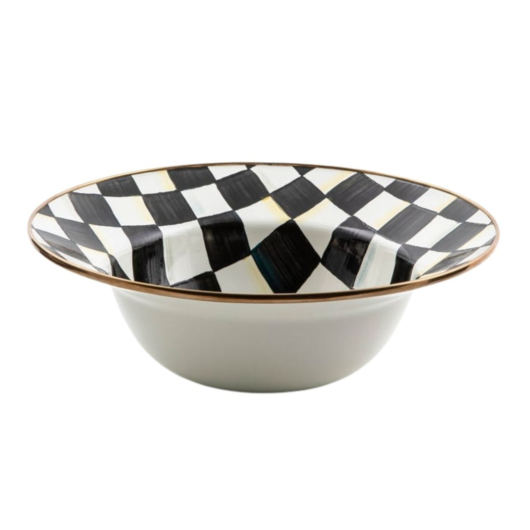 COURTLY CHECK SERVING BOWL - MACKENZIE-CHILDS - Compralo en CorinneRegalos.com