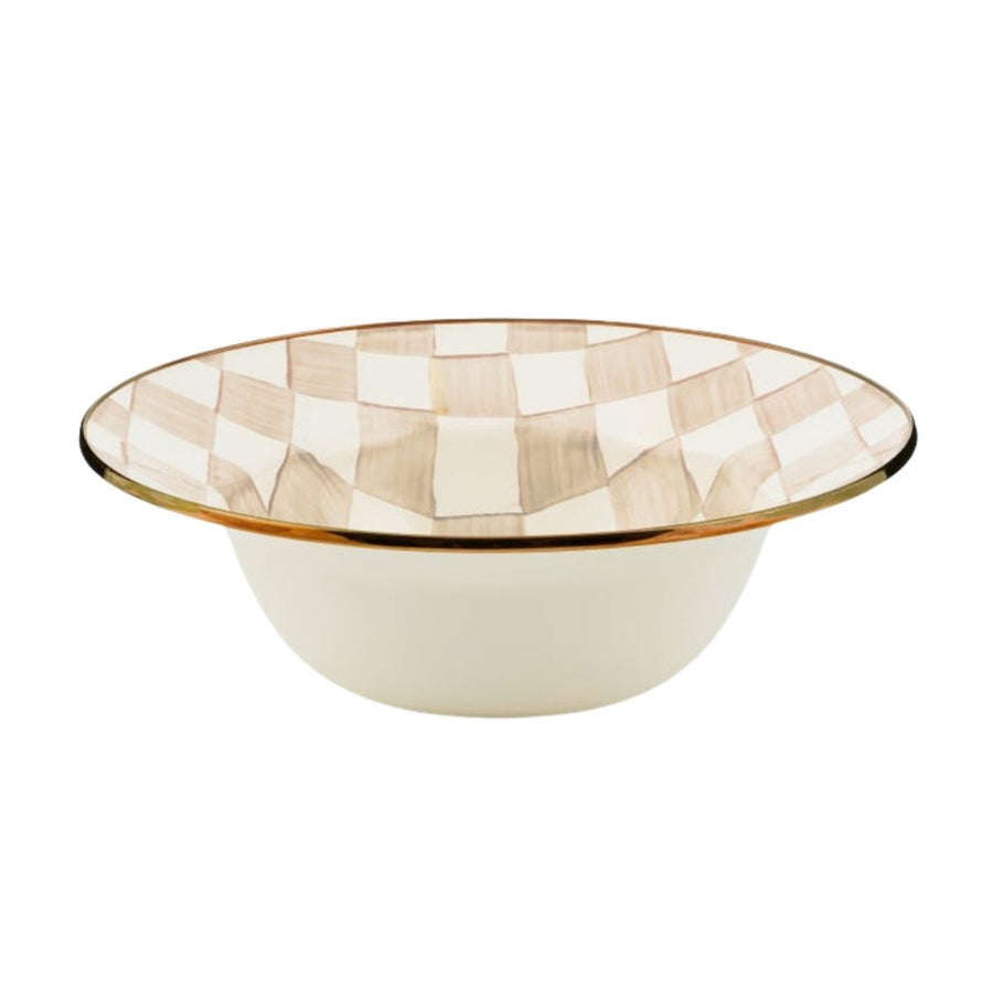 MOCHA CHECK SERVING BOWL - MACKENZIE-CHILDS - Compralo en CorinneRegalos.com