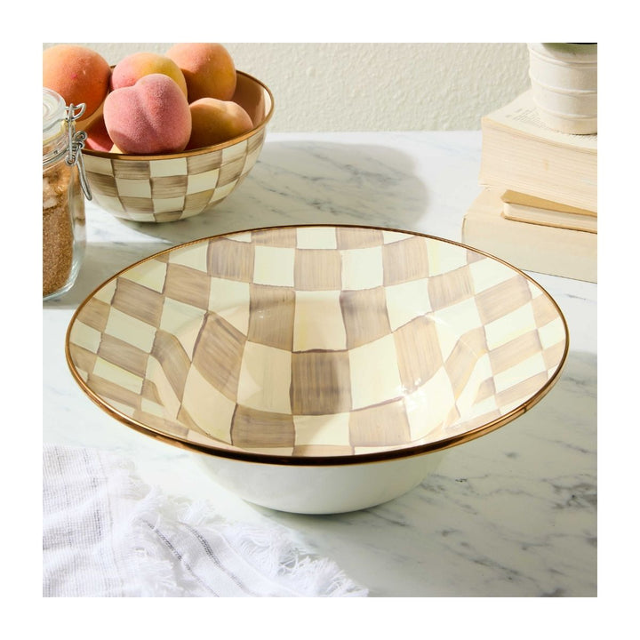 MOCHA CHECK SERVING BOWL