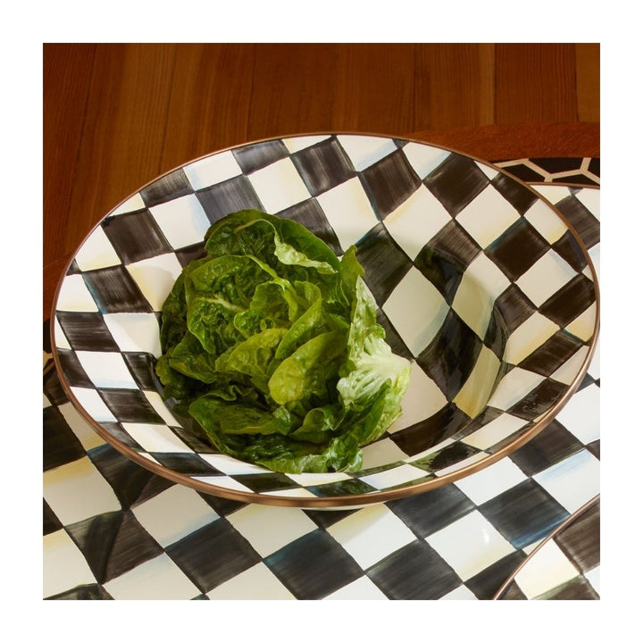 COURTLY CHECK SERVING BOWL