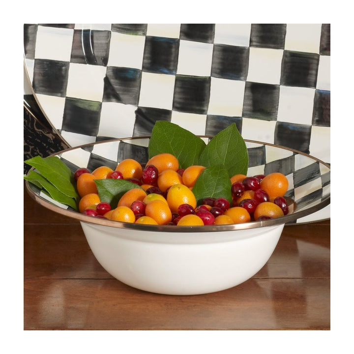 COURTLY CHECK SERVING BOWL