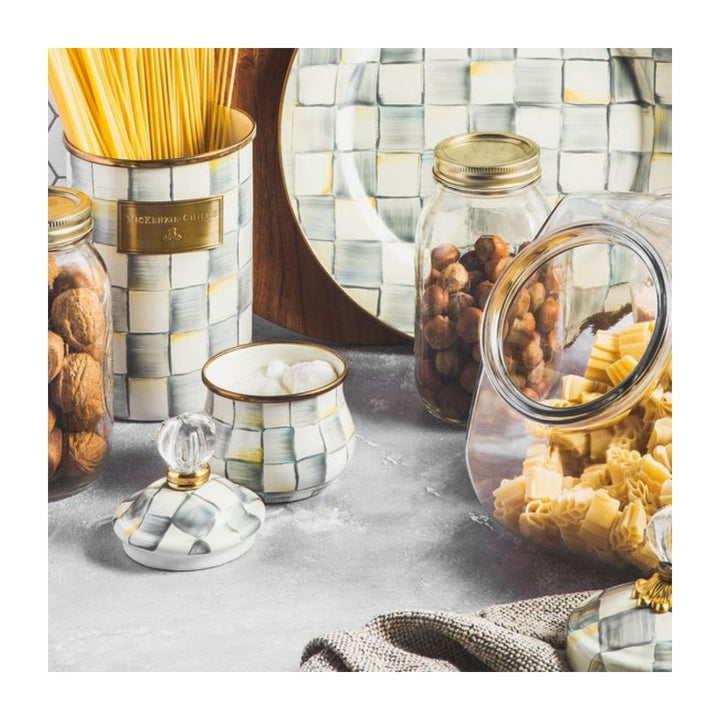 STERLING CHECK LARGE CANISTER