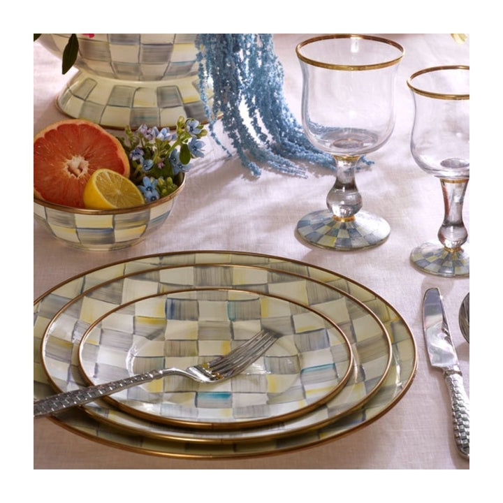 STERLING CHECK DINNER PLATE