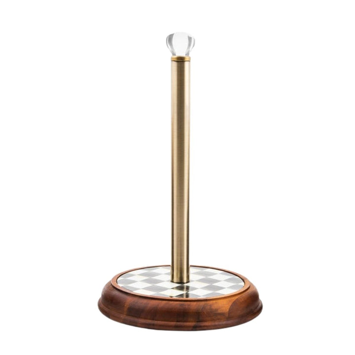 COURTLY CHECK WOOD PAPER TOWEL HOLDER