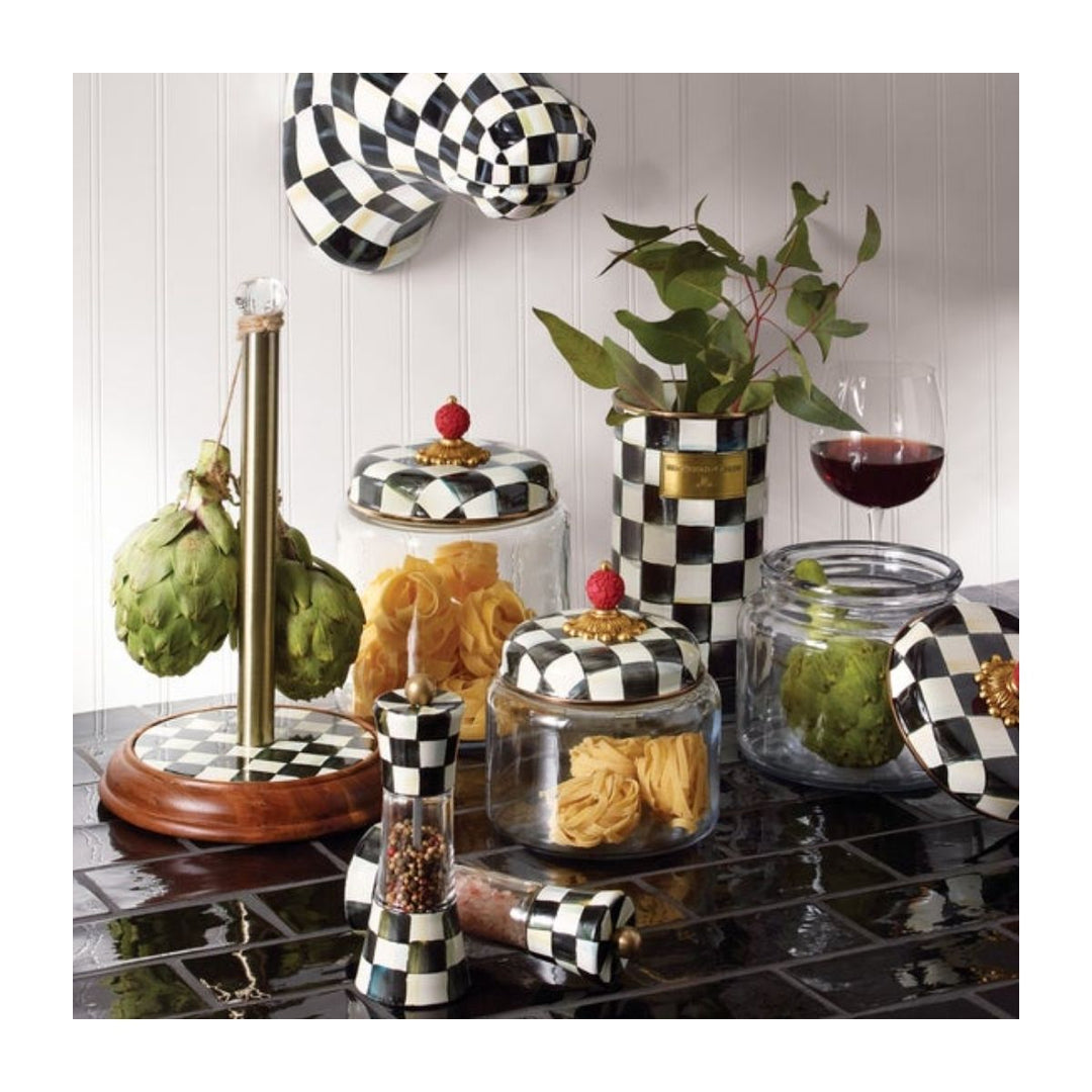 COURTLY CHECK WOOD PAPER TOWEL HOLDER