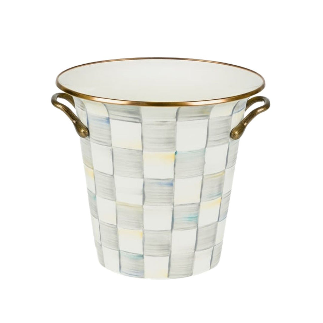 STERLING CHECK WINE COOLER - MACKENZIE-CHILDS - Compralo en CorinneRegalos.com
